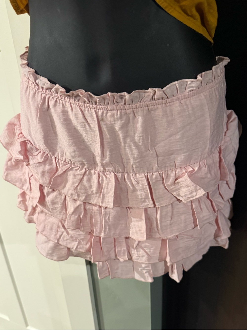 4/$16 Marshalls Light Pink Tiered Ruffle Mini Skirt NWT
